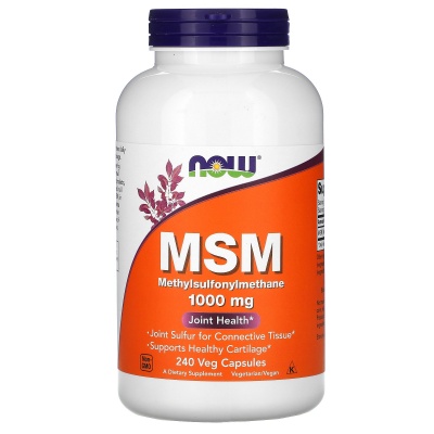 Хондропротекторы NOW MSM 1000 mg 240 капсул