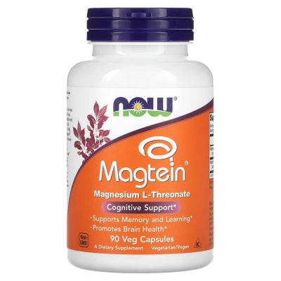 Витамины NOW Magtein Magnesium L-Threonate 90 капсул