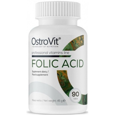 Аминокислота OstroVit Folic Acid 90 таблеток