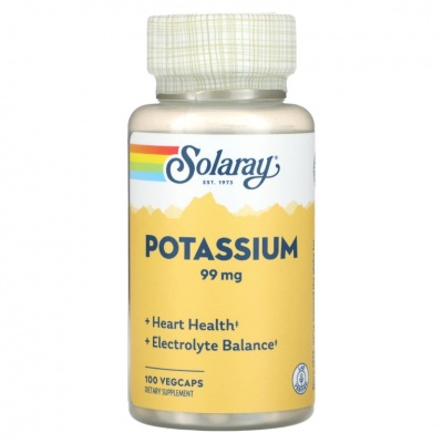 Витамины Solaray Potassium Citrate 99 мг 100 капсул