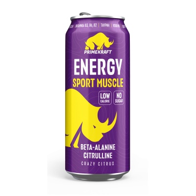 Энергетик Prime Kraft ENERGY SPORT MUSCLE 500 мл
